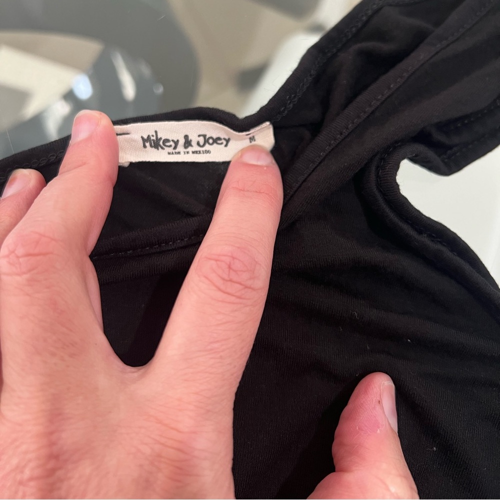 Mikey & Joey Black Jumpsuit With Packets Size Med… - image 4